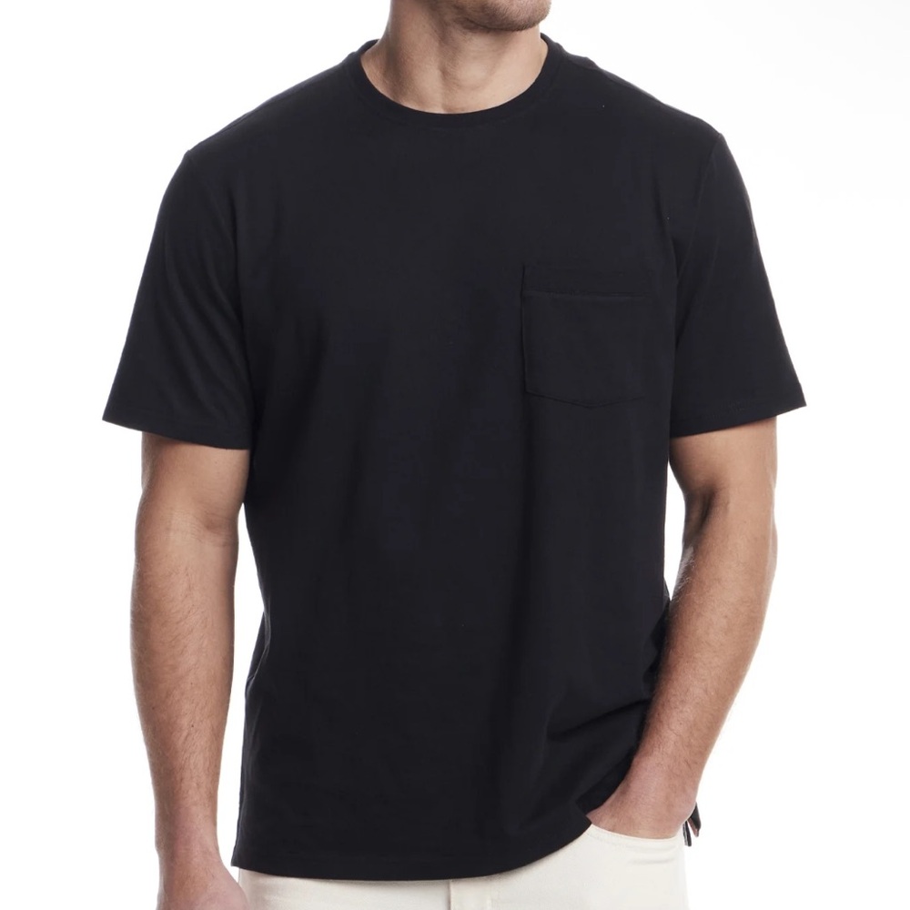Frontier Threads black short sleeve Tshirt Large dressy casual work summer mens